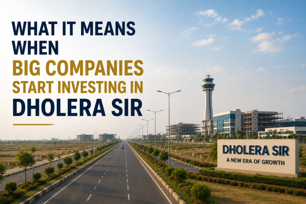 What It Means When Big Companies Start Investing in Dholera SIR